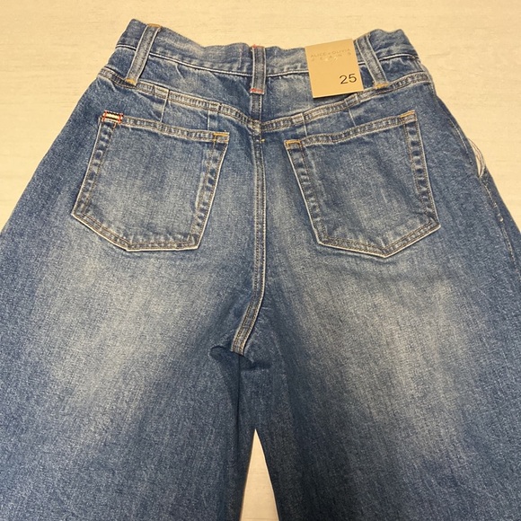 Alice + Olivia Pants Womens Kate Deep Pleat Jeans - Not Yours - Size 25 - Picture 6 of 9